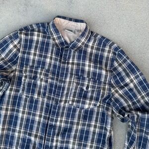 Vans Classic Fit Long Sleeve Button Front Cotton Skate Shirt Men Size Medium